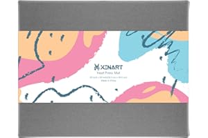 XINART Hitzepresse Schutzmatte für Cricut Easypress Plotterfolie Textil Matte,HTV Vinyl Bügelprojekte Heat Press Mat Grau 30,5 cm x30,5 cm
