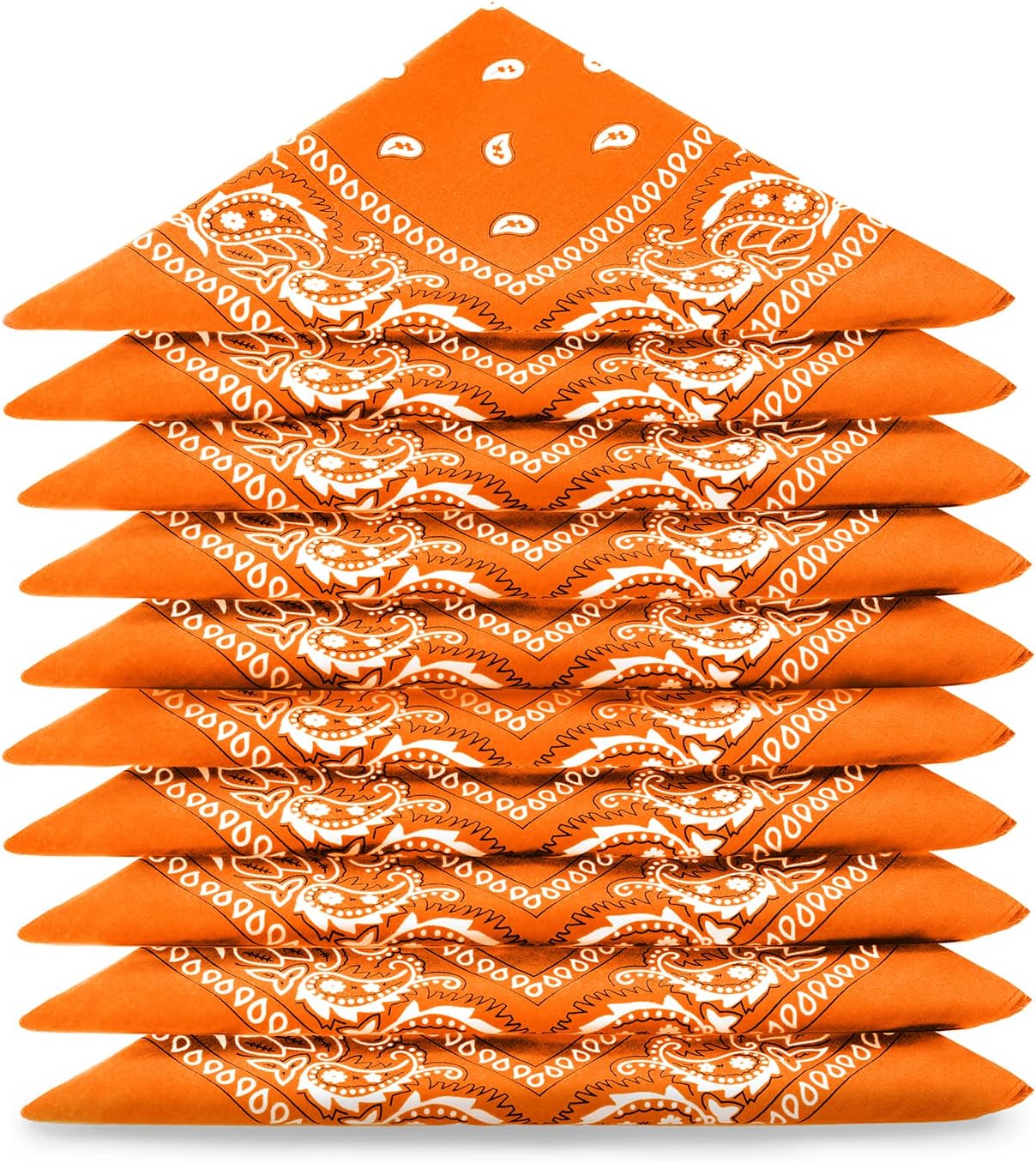 Karl Loven EL BANDANA - Lote de bandanas 100% Algodon de primera calidad Paisley Panuelo Cabeza Cuello Bufanda - Juego de 5/10/20