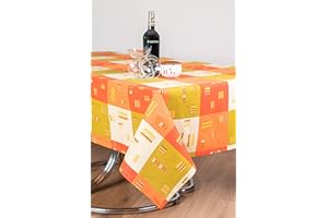 ESSE HOME – Confestyl - Obrus Wiosna Lato – Prostokątny -Kwadrat – Okrągły – Owalny – 100% czystej bawełny - Made in Italy – Produkt rzemieślniczy - Martina (140 x 240, Koral)