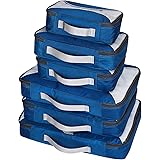 G4Free 3/6/7pcs Packing Cubes Organizzatore di Valigie Borsa Porta Abiti Pieghevoli Borsone per Scarpe Cubi da Imballaggio pe