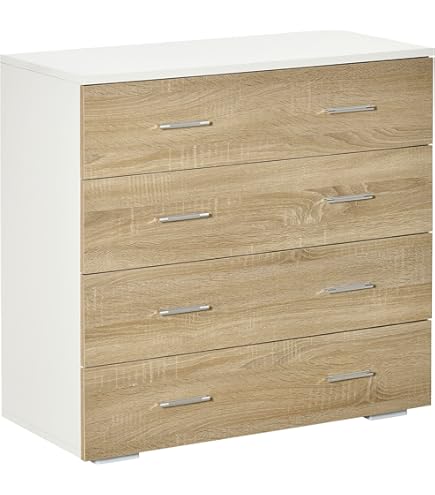 Comò Salvaspazio Con 6 Cassetti - Design Moderno, Laminato Resistente, Guide A Rulli - Foto 4