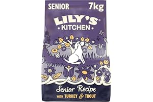 LILY'S KITCHEN Lily’s Kitchen Made with natural Ingredients Senior Dry Dog Food Turkey & Trout Complete Nutrition 7kg Bag
