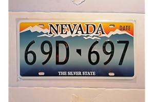 EpochSign Nevada Placa de matrícula The State State 737 Wyl de 6 x 12 Pulgadas