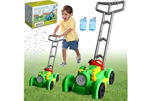 HBSFBH Machine à Bulles, Tondeuse à Gazon à Bulles, Tondeuse à Bulles, Pistolet à Bulles Enfant, Machine à Bulles Automatique pour Enfants, Machine à Bulles Savon, Machine à Bulles Tondeuse pour Enfant