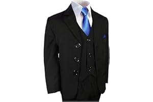 Paul Malone - Jungenanzug Kinderanzug festlich schwarz, blau oder beige Set 6tlg (tailliert)