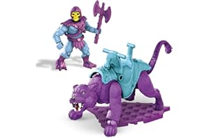 Mega Construx Masters of the Universe Personaggi Skeletor e Panthor, 29 Blocchi da Costruzione, Giocattolo per Bambini 8+Anni,GVY17