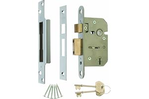 ERA 202-61A Viscount 2.5-inch/ 64mm 5 Lever High Security Mortice Sashlock - Chrome Effect