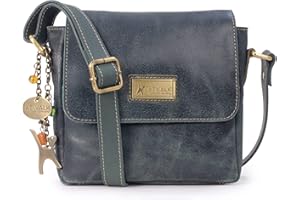 Catwalk Collection Handbags - Vera Pelle - Piccolo Borsa a Tracolla/Borse a Mano/Messenger/Borsetta Donna - Per iPhone - Sabine S