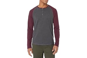 Amazon Essentials Koszulka Henley Mężczyźni Slim-fit Long-sleeve Henley Shirt (1 w zestawie)