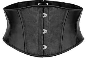 JasGood Ceinture corset pour femme, sous-poitrine, avec lacets, Waspie, Renaissance, Steampunk, pirate, Halloween, cosplay