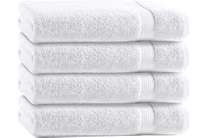 ‎CLASS HOME COLLECTION Class Home Collection Frottee Handtücher 50x100 cm 4er Pack 100% Baumwolle Weiß