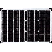 enjoy solar® Monokristallin 36V Solarmodul Solarpanel ideal für 24V Garten Wohnmobil Caravan PV Anlage (Mono 50W 36V)