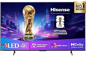 Hisense TV 85" QLED 4K 144Hz 2025 85E7Q PRO, Smart TV VIDAA U8, Dolby Vision IQ, HDR 10+ Adaptive, 144hz Game Mode PRO, Dolby Atmos, Alexa Built-in, VIDAA Voice, Tuner DVB-T2/S2 HEVC 10, lativù 4K
