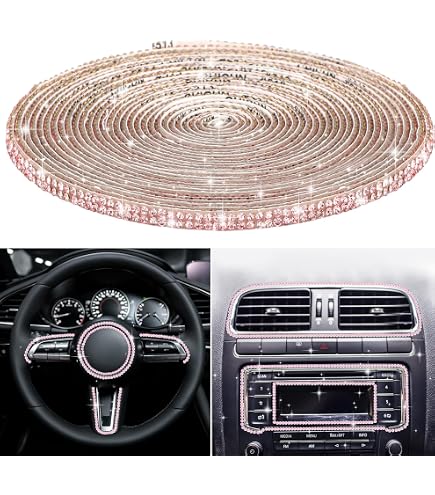 HAILWH Lot 2 Strass Cristal Bouton Allumage Mercedes Classe A / CLA 2019-2024 – Accessoire Bling Intérieur Auto, Autocollant Diamant Démarrage