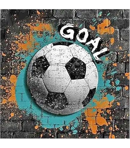 Kit Bordado Kit De Pintura Diamante 5D Diseño De Fútbol (30x30cm