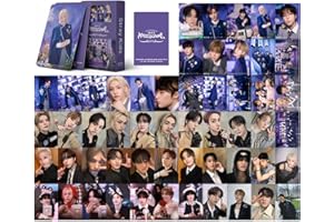 ZPPLD Stray Kids Magic School Photocards, 54pcs LOMO Cards, 5.5 x 8.5cm, Excellent Quality, Purple, Collectible Card Set