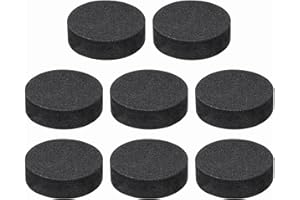 sourcing map 8 Pcs Single Sided Speaker Isolation Feet Pads, 30mmx10mm Non Slip Foam Shock Absorption Base Pad Amplifier Stand Feet Mat for Speaker HiFi Home Theater Sound System, Black