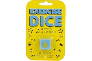 Gift Republic Exercise Dice Fun Novelty Gift Get Fit Decision Dice Workout Choice Let Fate Decide, Blue