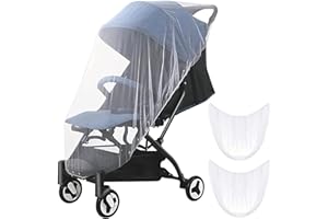 KOKOBOX 2 Pièces Moustiquaire Poussette Universelle 150x130cm Moustiquaire Bebe Moustiquaire Lit Bebe Accessoires De Poussettes Protection Anti Moustique Et Guêpe Filet Fin Et Resistant e Lavabile