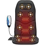 COMFIER Cuscino Sedile Massaggiante con calore - Sedia Massaggiante con 10 Motori a Vibrazione, 3 Cuscinetti Riscaldanti, Sed