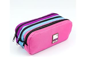 Viquel - Trousse Scolaire 3 Compartiments Grande Capacité TRIZIP