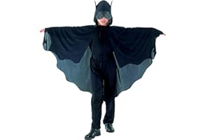 CIAO Kwiaty Paolo – kostium nietoperza dzieci M (5-7 anni), czarny