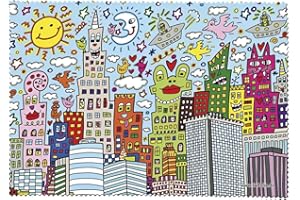 Fridolin 18917 Rizzi My New York City Ściereczka do czyszczenia okularów z mikrofibry/szyfonu wielokolorowa 18 x 12,5 x 1 cm