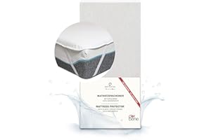 ‎DARBENE DarBene Matratzenschoner 140x200cm Matratzenauflage wasserdicht Inkontinenzunterlage waschbar Premium, atmungsaktiv ohne Knistern, Matratzenschutz 80% Baumwolle Oeko-TEX, Nässeschutz 140x200