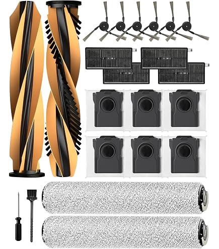 Kit Di Ricambi Completo Per Aspirapolvere MOVA Z60 Ultra: Spazzole, Filtri HEPA, Mop E Sacchetti – 14 Pezzi Con Cacciavite E Spazzola Pulente
