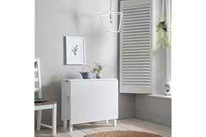 Noa and Nani Gustav Folding Dining Table with Drawer (White)