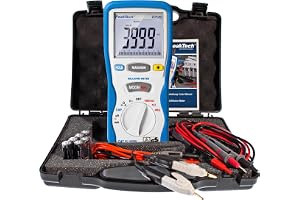 PeakTech 2705 – digital milliohm med 4-polig Kelvin-test, breddmätningar, TÜV/GS, milliohm mätare, elektricitet, test, multim