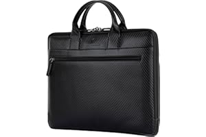 VON HEESEN Leder Aktentasche Laptoptasche bis 16 Zoll aus hochwertigem Nappa-Leder