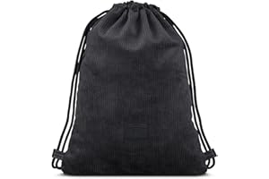 Torba ze sznurkiem - JOHNNY URBAN"Finn" sztruksowy worek na siłownię plecak z kieszenią dla mężczyzn i kobiet - najwyższej jakości torby ze sznurkiem i wegańskiej skóry