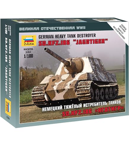ZVEZDA – Maquette King Tiger – Échelle 1/72 – Réf. Z6204 – Kit à Monter En Plastique – Dès 14 Ans