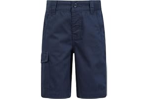 Mountain Warehouse Pantalón Corto Tipo Cargo Estampado para niños - Pantalón Corto Ligero de algodón 100%, pantalón Corto de Correr Transpirable - para Senderismo