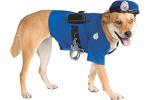 Rubie's 885945X - Costume ufficiale poliziotto per cani, colore: Blu