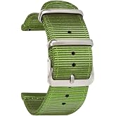 Nato Saat Kordonu - Cobra Tekstil Kumaş Kayışı - F39CLDS - 18mm 20mm 22mm 24mm Uyumlu &Ouml;rme Kayış - Kadın Erkek &Ccedil;ok Renkli