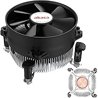 Akasa Copper Core Value CPU Cooler | Low Noise PWM Fan | TDP 115W | Heatsink with Copper Core | 92mm | Easy Installation…