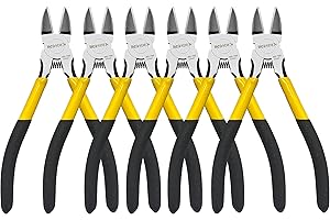 Tagliafili, 6 confezioni, BOOSDEN 6,5 pollici a filo Frese a Molla Pinze a Taglio Laterale Pinze Pinze di Taglio Diagonale Pinze Tagliafili Taglierine Laterali