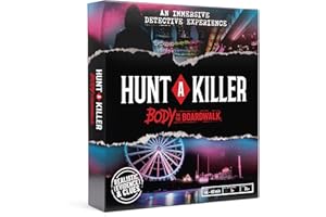 Hunt A Killer - Body On The Boardwalk, Immersive Murder Mystery Game - Take on The Unsolved Case for Independent Challenge, Date Night, or with Family & Friends as Detectives for Game Night, Age 14+