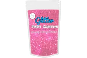 MOPA CRAFTS Additivo in glitter per vernice a emulsione e malta, 100 g Neon rosa.
