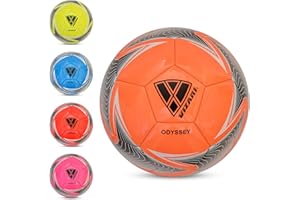 VIZARI Odyssey Football – Ballon de Football pour Adultes et Enfants avec Meilleure rétention d'air – Parfait pour l'entraînement et Les matchs de Couleur