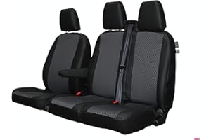 Waterproof Seat Cover Co, Tailored Leatherette Seat Covers 1+2 Designed to fit the Ford Transit Custom | Leather Style Seat Cover for Ford Transit Custom Van