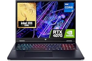 Acer Predator Helios Neo 18 PHN18-71 Gaming Laptop - Intel Core i7-14700HX, 16GB, 1TB SSD, NVIDIA GeForce RTX 4070 8G, 18"WQXGA IPS 165Hz DCI-P3 100%, Windows 11 , Black