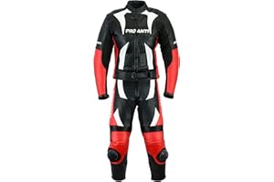 PROANTI Motorrad Lederkombi Racing Leder Kombi 2 Teiler Motorradkombi