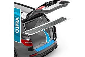 uProtect stötfångar skyddsfilm för Cupra Born I 2021-2026 - Stötfångarskydd, bil, lasttröskel, repskydd, lackskyddsfolie - svart kolfiberlook