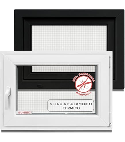 Finestra In PVC Bianco BauPLAZA 55x40 Cm - Vetrocamera, Apertura Girevole, Isolamento Termico E Acustico - Foto 6