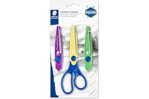 STAEDTLER 965-S BK-C Design Journey Craft - Forbici per contouring, motivo a zig-zag, onde e bordi a zig zag