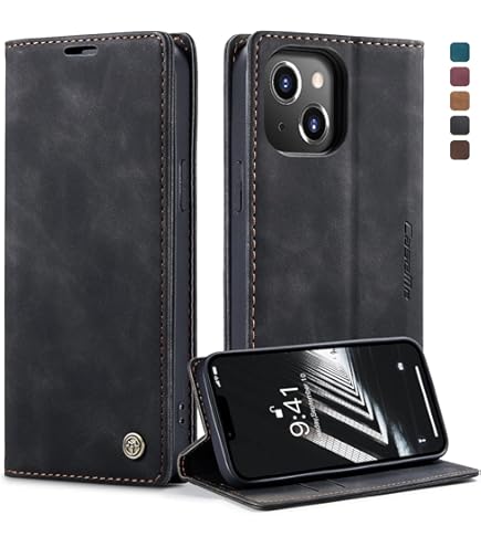 PORTER RILEY – Lederhülle Kompatibel Mit IPhone SE Und IPhone 8/7. Premium -Nubuk-Echtleder-Ständer/Cover/Brieftasche/Klapphülle Mit Kartenfächern Und Horizontalem Standfuß