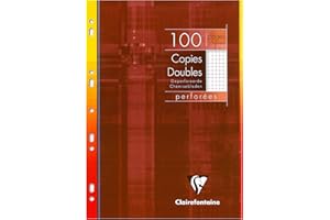 ‎CLAIREFONTAINE Clairefontaine 47222C Packung Kanzleibögen DIN A4 (gelocht, 50 Blatt, kariert mit Rand) 1 Pack weiß